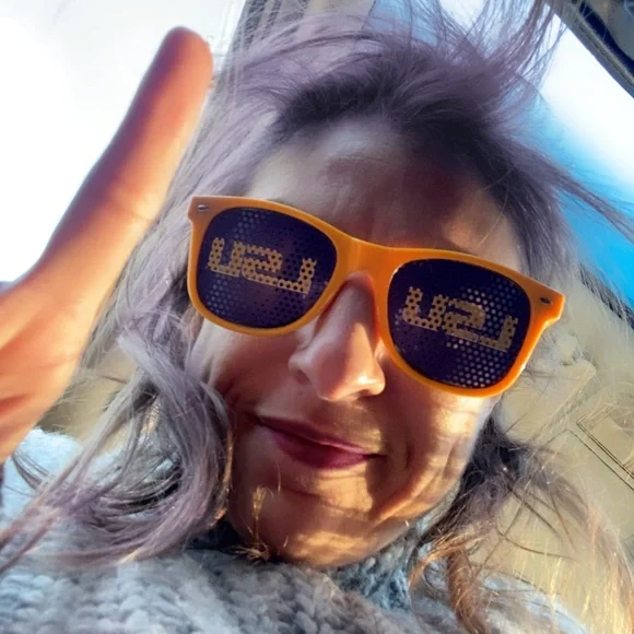 LSU Sunglasses purple and gold game day must have - Picture 2 of 5
